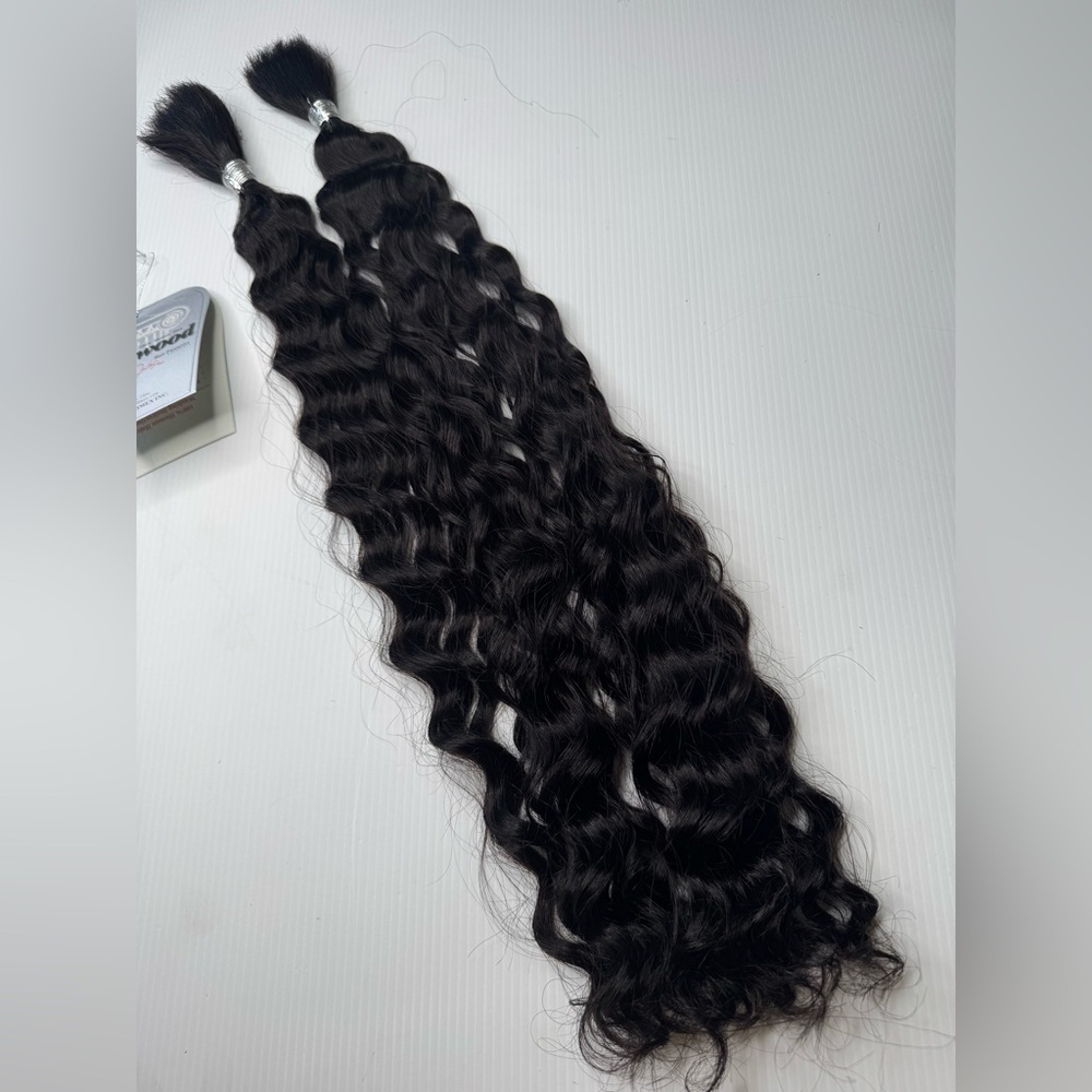 24 In 100% Human hair Black American French deep braiding Hair Extensions - Picture 2 of 6
